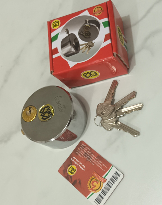 قفل پشت بسته کلید دو شیار