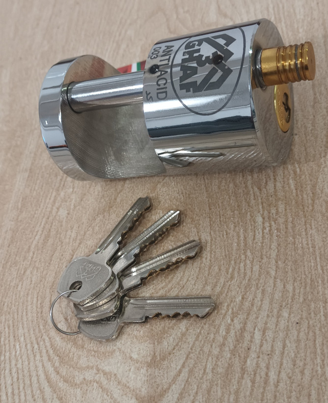 قفل استوانه کلید دو شیار