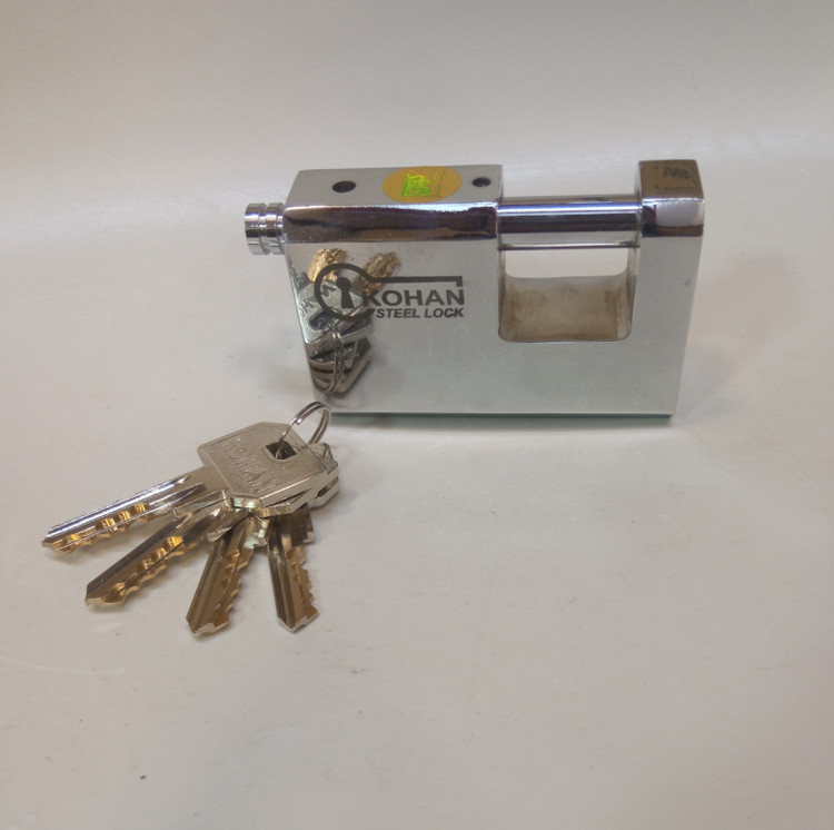 قفل کتابی سایز 90mm کلید پلهای کهن