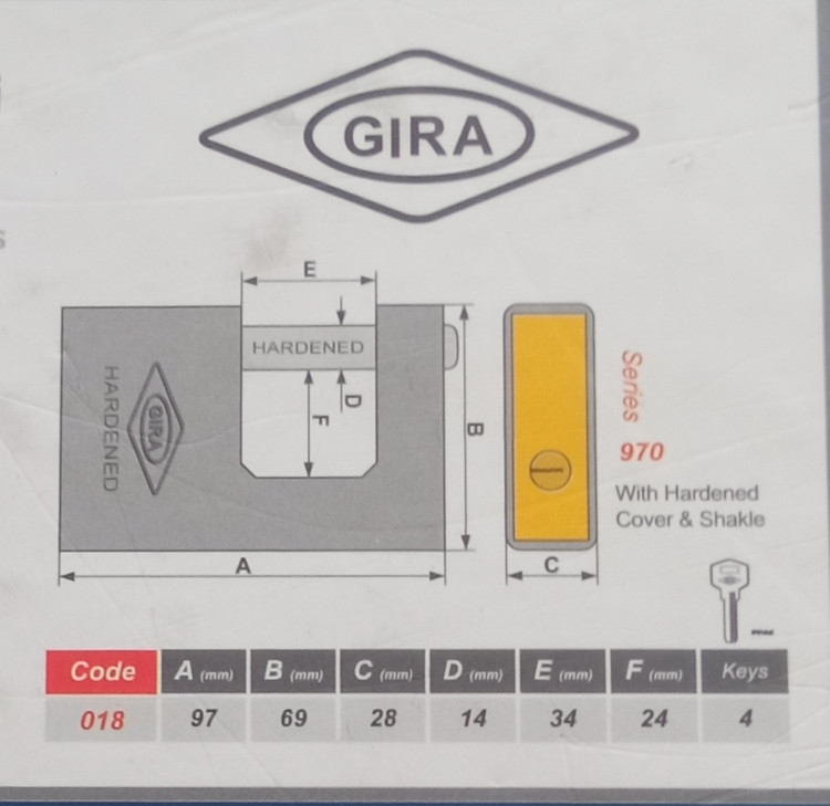 قفل کتابی روکشدار گیرا سوپر سختکاری شده