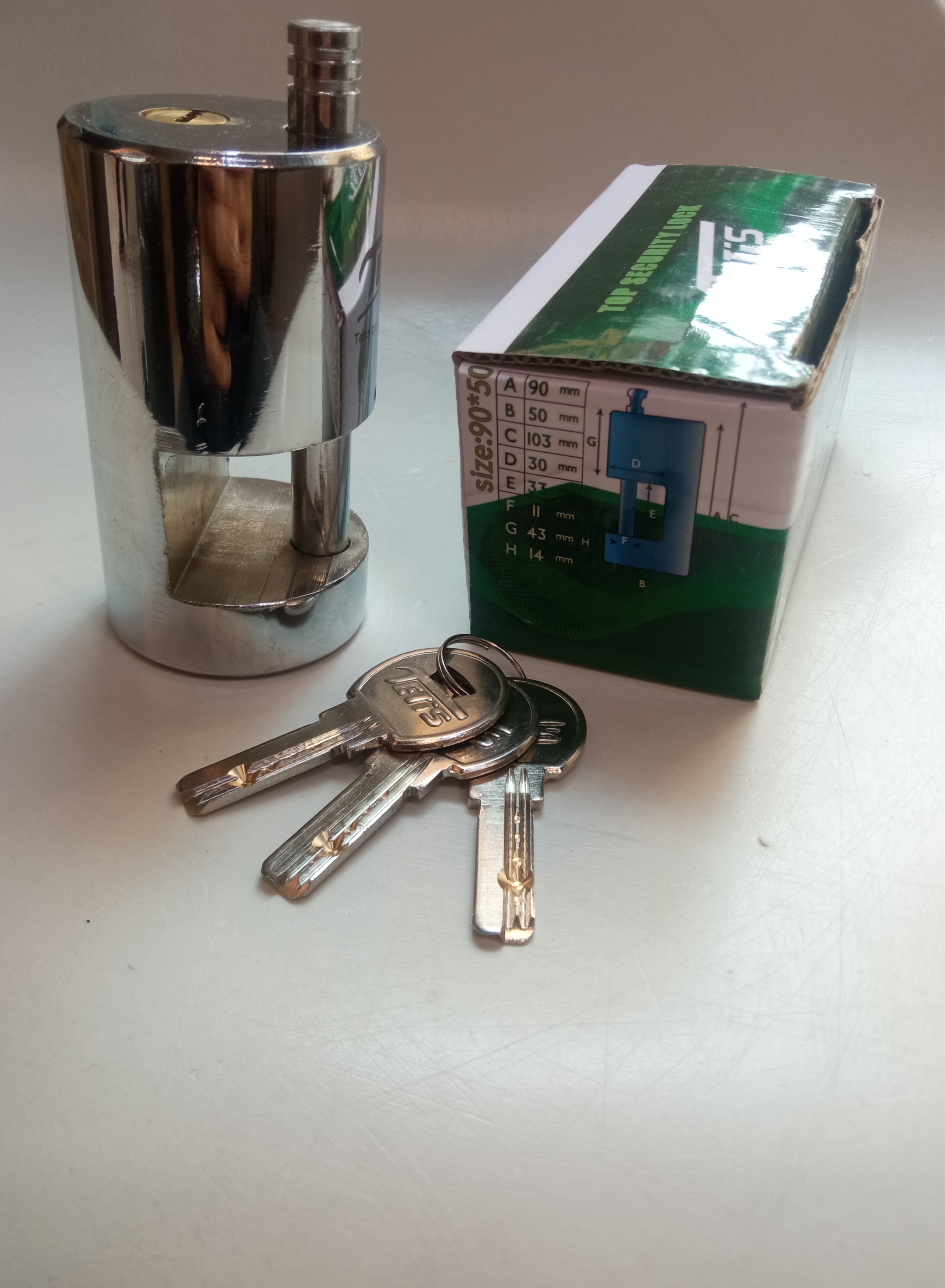 قفل استوانه سایز 90